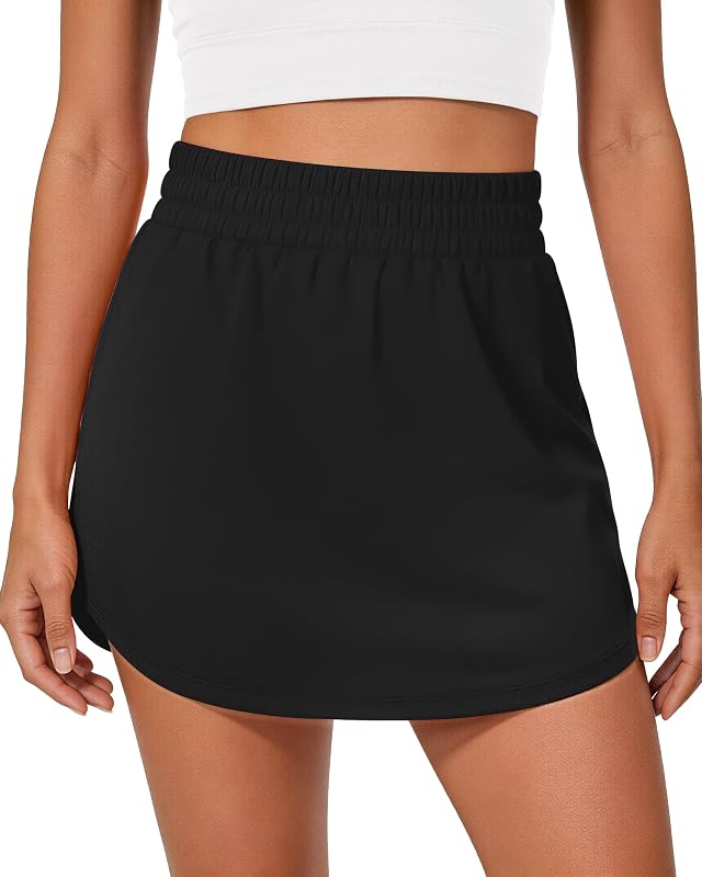 Womens Athletic Skirts with Pocket Golf Skirt High Elastic Waisted Tennis Skort for Workout