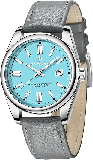 AKNIGHT Men Watch Waterproof Stainless Steel Watch for Men Analog Chronograph Fashion Watch, Easy Re&hellip;