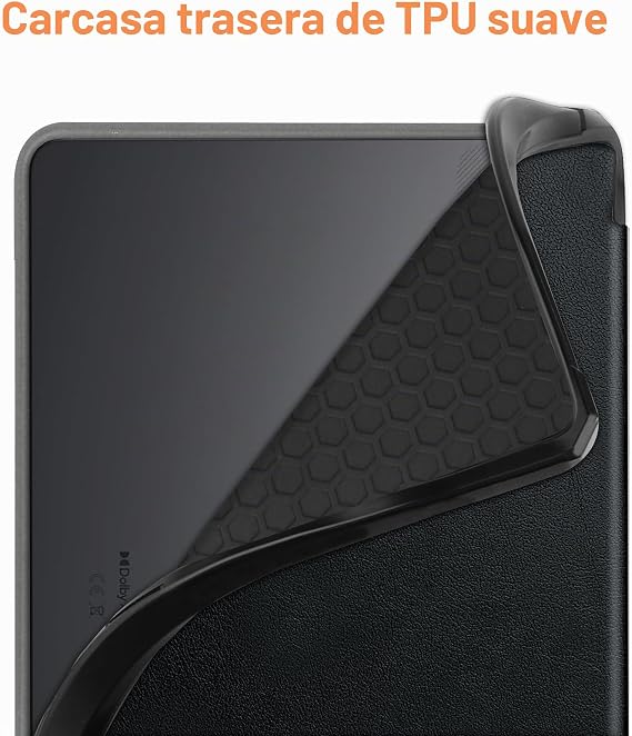 Vakarey Case for Lenovo Idea Tab Plus 12.1 Inch with Pencil Holder Ultrathin Smart Tablet Case, Black