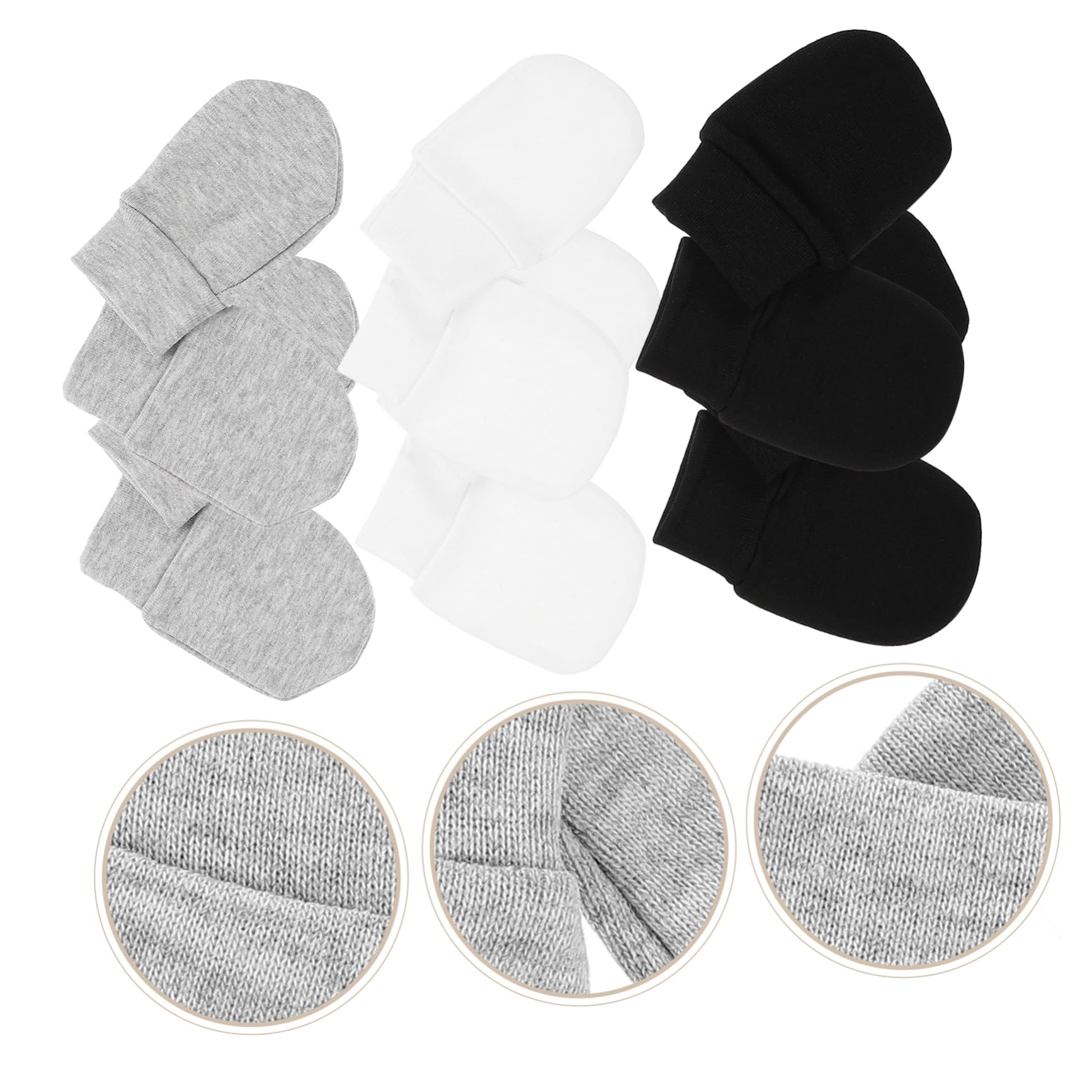 Veemoon Infant Mittens 9 Pack Unisex Newborn Gloves Soft Cotton Mittens No Scratch Protection