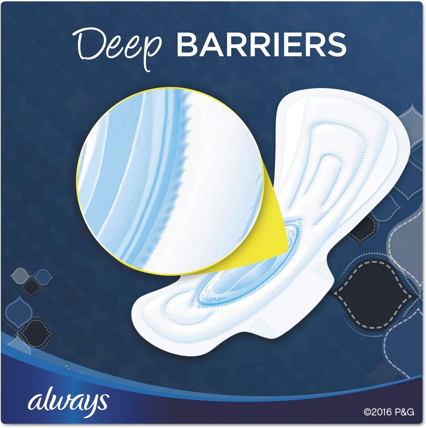 Always 17902 Maxi Pads, Extra Heavy Overnight, 20/Pack, 6 Packs/Carton