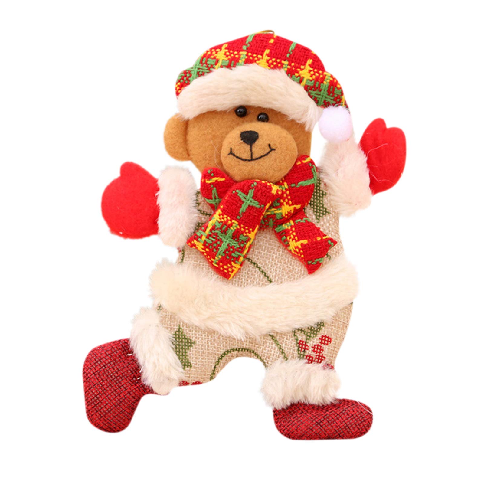 Amazon | ぬいぐるみ|クリスマスオーナメント|クリスマスツリー飾り|熊