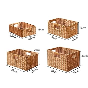 MAMAIKUKO ラタンバスケット　他　5点(写真掲載のお品) Amazon.co.jp: MJKQ9 ラタン 収納バスケット 30*30*30cm 天然