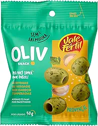 Vale Fértil Snack De Azeitona Verde Provençal Oliv Pacote 50G