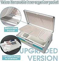 Vista 4 de Glosen Caja de bloqueo de medicina, caja de medicina con bloqueo, cajas de bloqueo de seguridad【Extra grandes】15.9x9.3x8.9 pulgadas, caja