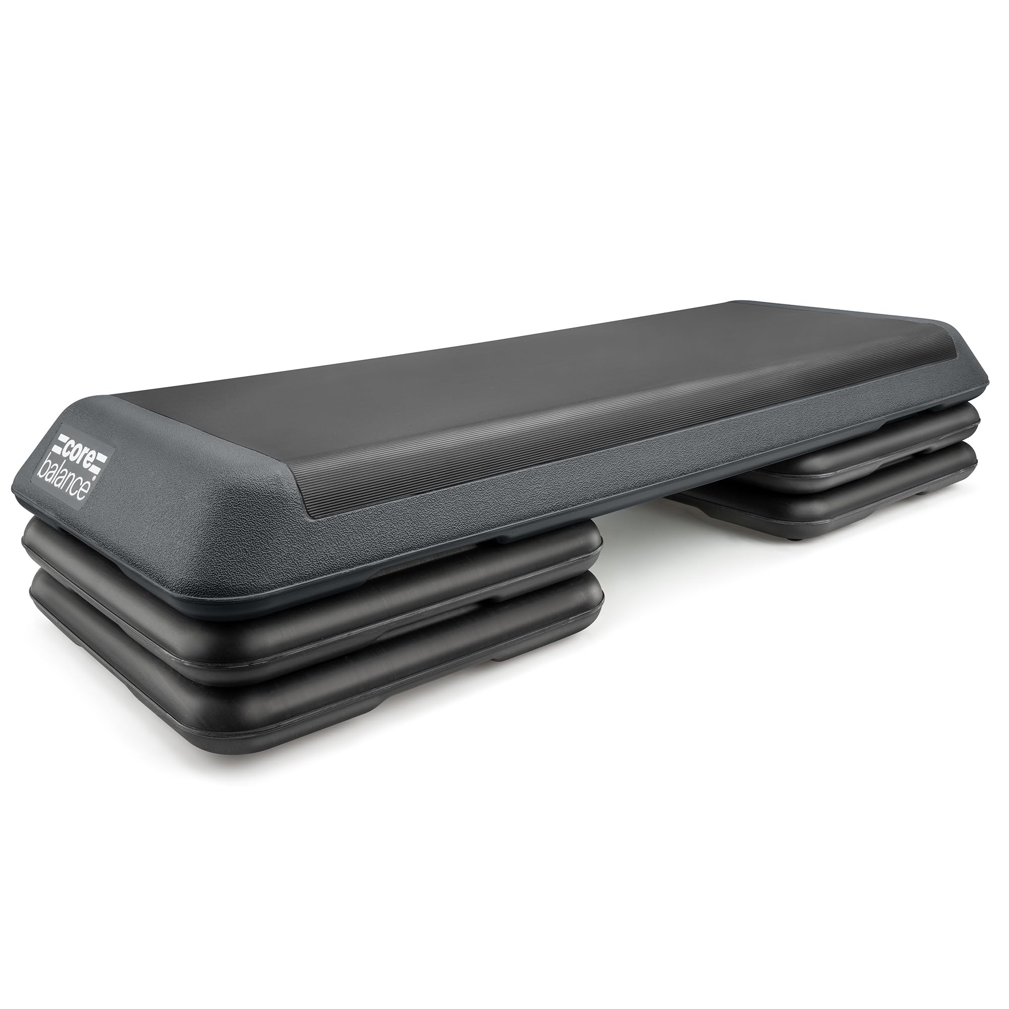 Aerobic Step, Large Professional Exercise Stepper, 3 Level Height Adjustable Fitness Platform (L109cm x W41cm x H10/15/20cm)