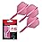 Target Darts K Flex Integrated Dart Flights and Shafts, No.6 Pink (Short) | Pack of 3 K-Flex - No6, Kflex All in One Moulded Dart Flight & Stem | Professional Dart Accessories