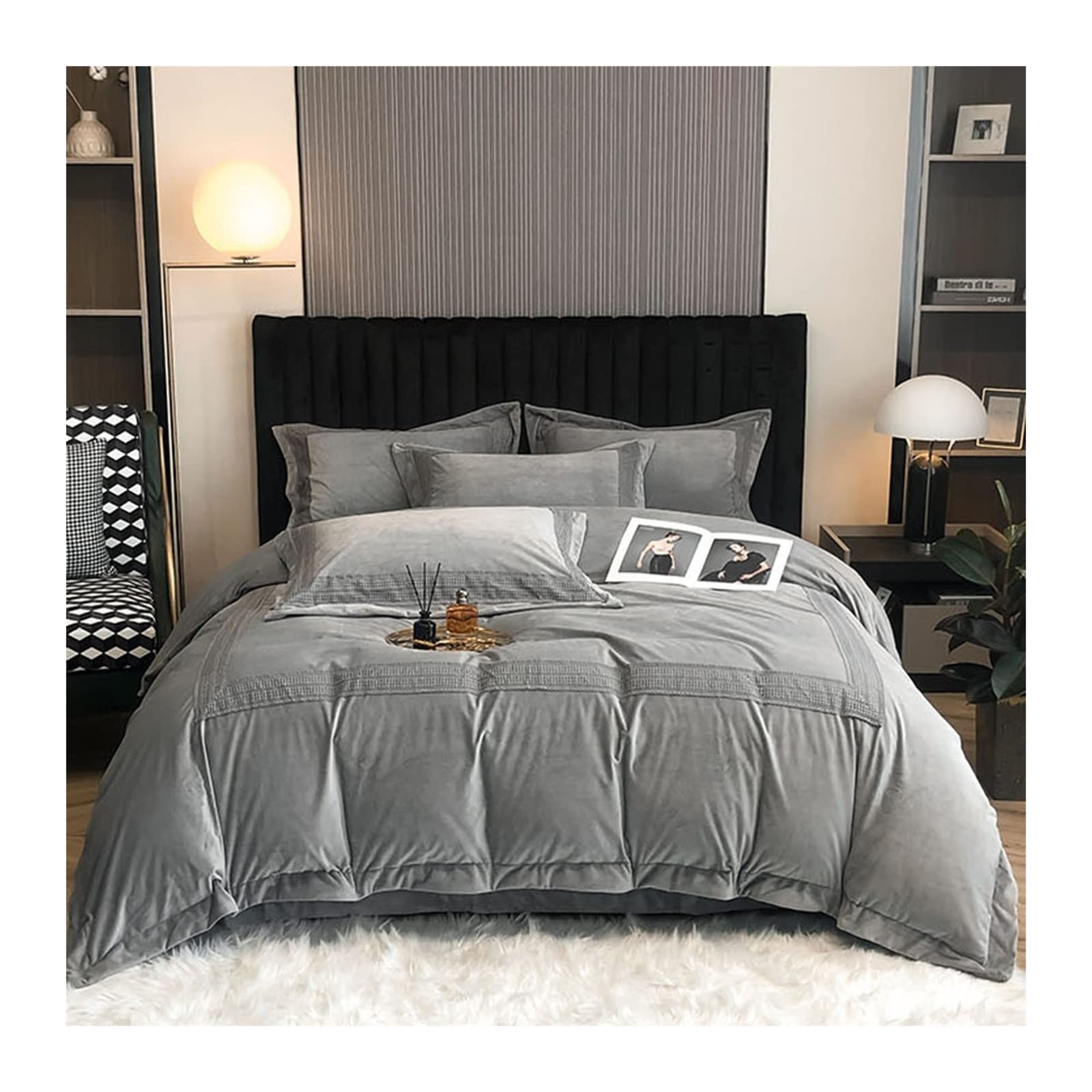 Housse de couette velours de lait contre le lit froid en hiver