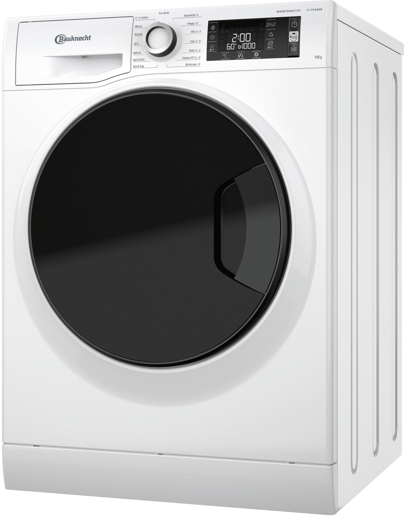Bauknecht WM Elite 10 AA Waschmaschine Frontlader/ 10kg/ A-20% / Active Care Color+/ kraftvolle Fleckentfernung/Dampf Programme/Steam Hygiene Option/Steam Refresh/Stop&Add Funktion