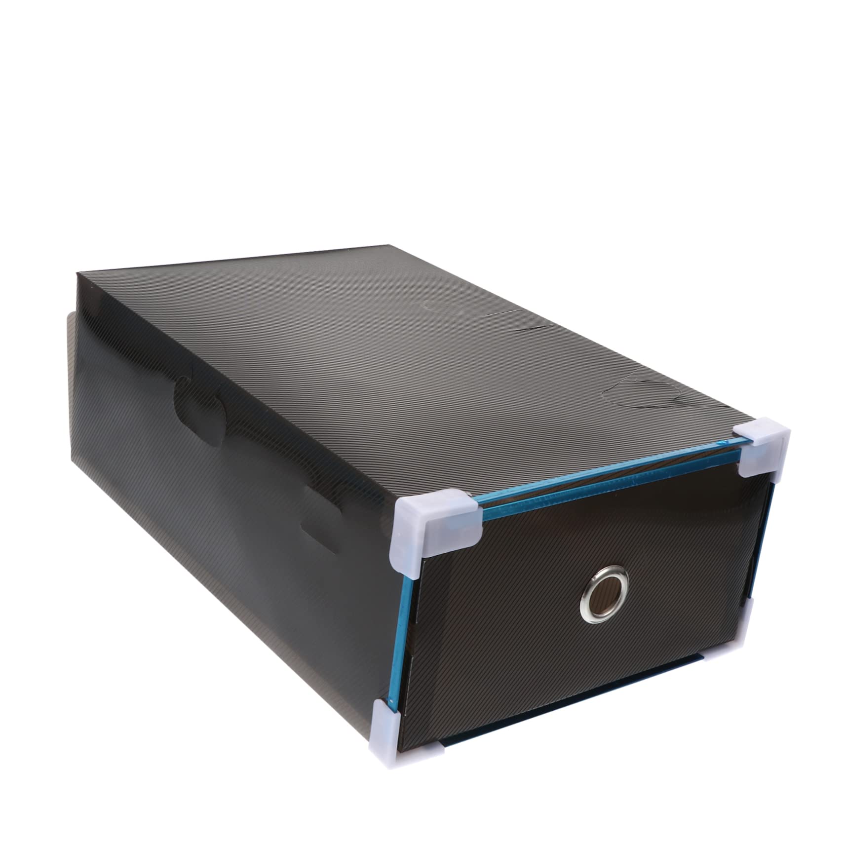 KOMBIUDA 2pcs Transparent Drawer Type Storage Boxes Sundries Organizer for Home Supplies for Shoes Socks and Daily Use Items Compact Design for Space Saving Storage