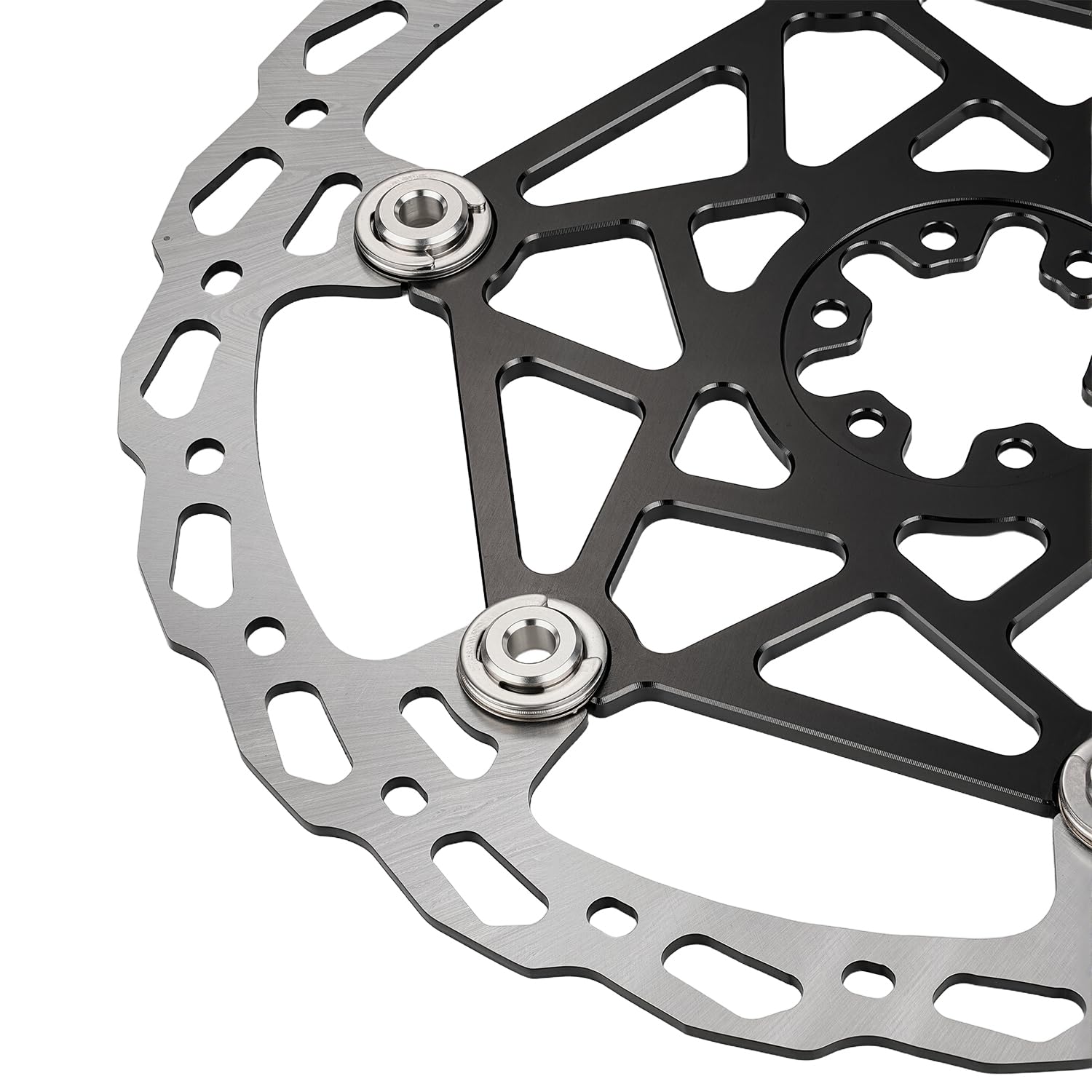 Motorrad Bremsscheibe für Surron, Elektro Dirtbike Vorderrad Bremsscheibe 250mm Schwimmend Gelagerte Bremsscheibe für Surron Light Bee X S LBX Schwarz