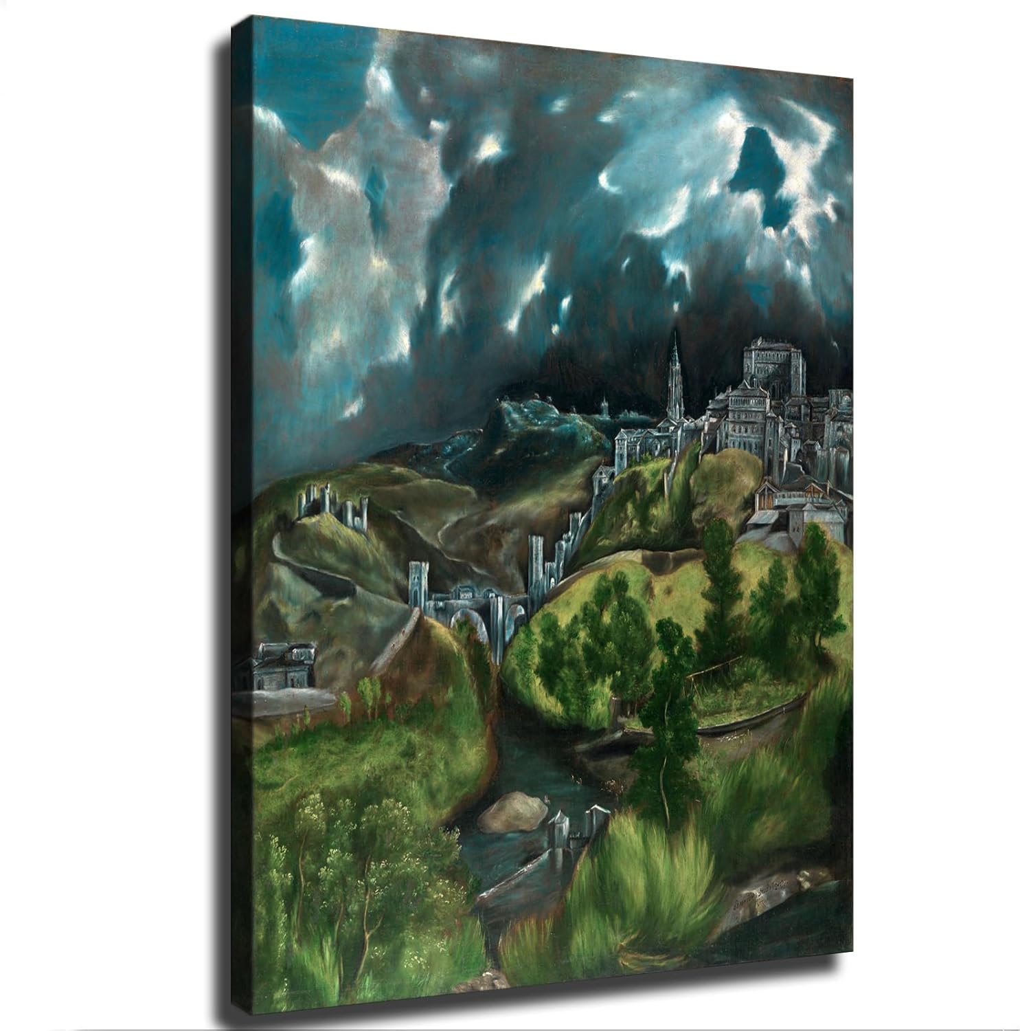 View of Toledo By El Greco Poster Print Canvas Painting