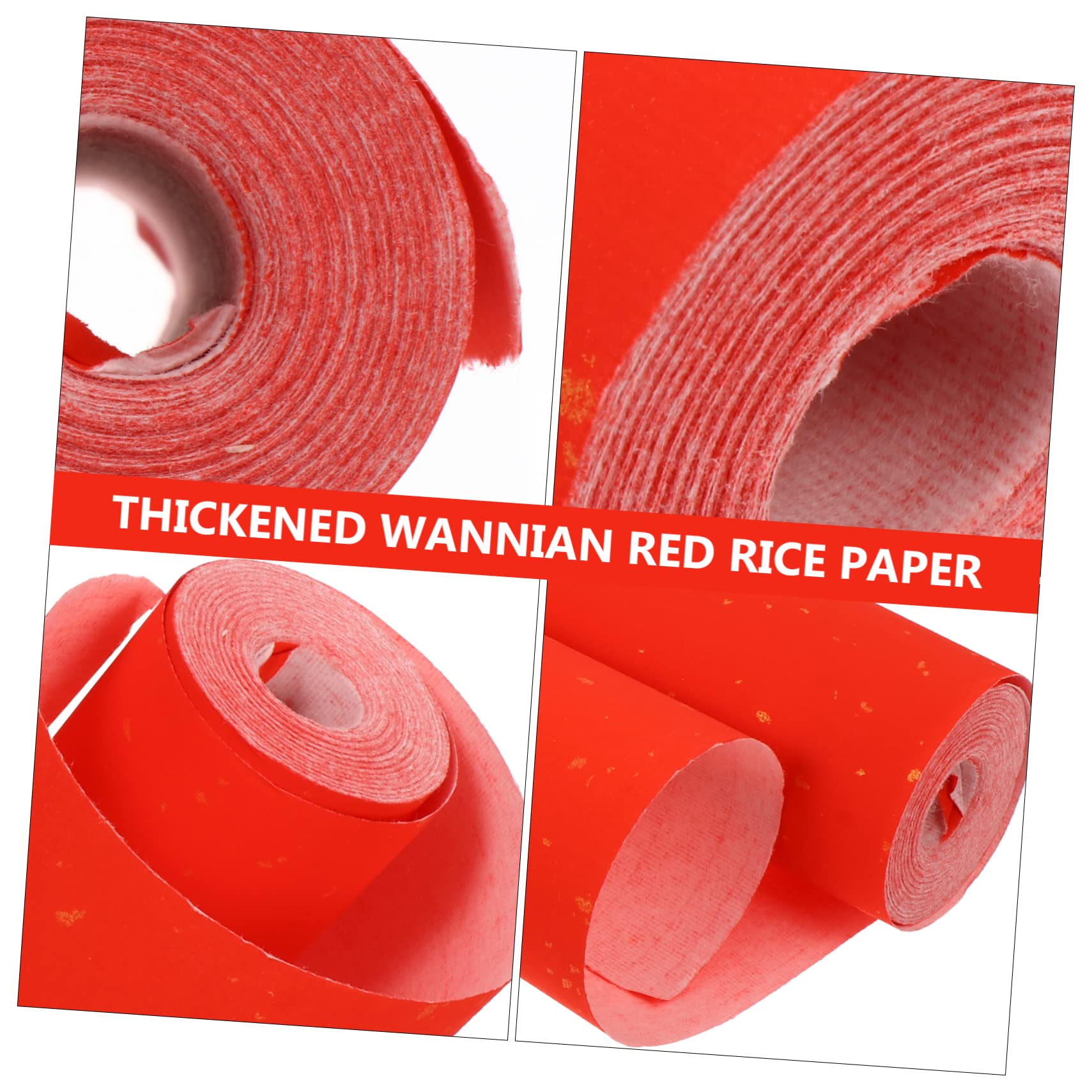SEWOART 5rouleaux Papier Xuan Rouge Épais Pour Et Décoration De Printemps Pour Écriture De Couplets Et Chinois