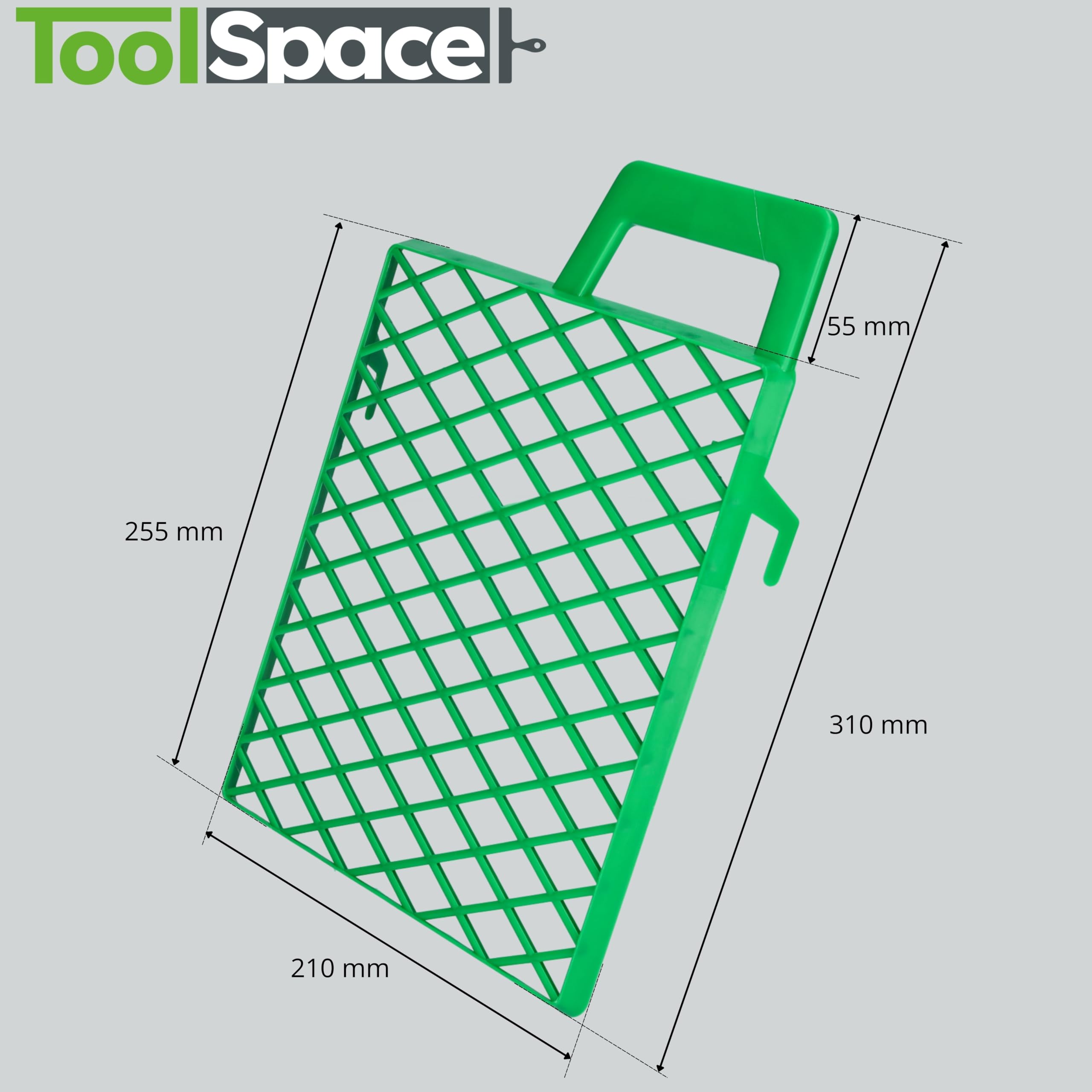 ToolSpace 10x Rejillas de Pintura 21 x 25,5 cm Rejillas rascadoras de Pintura de plástico Verde, Rejillas para Pintura, Accesorios de Pintura, Rejillas de Goteo, rascadores de Pintura