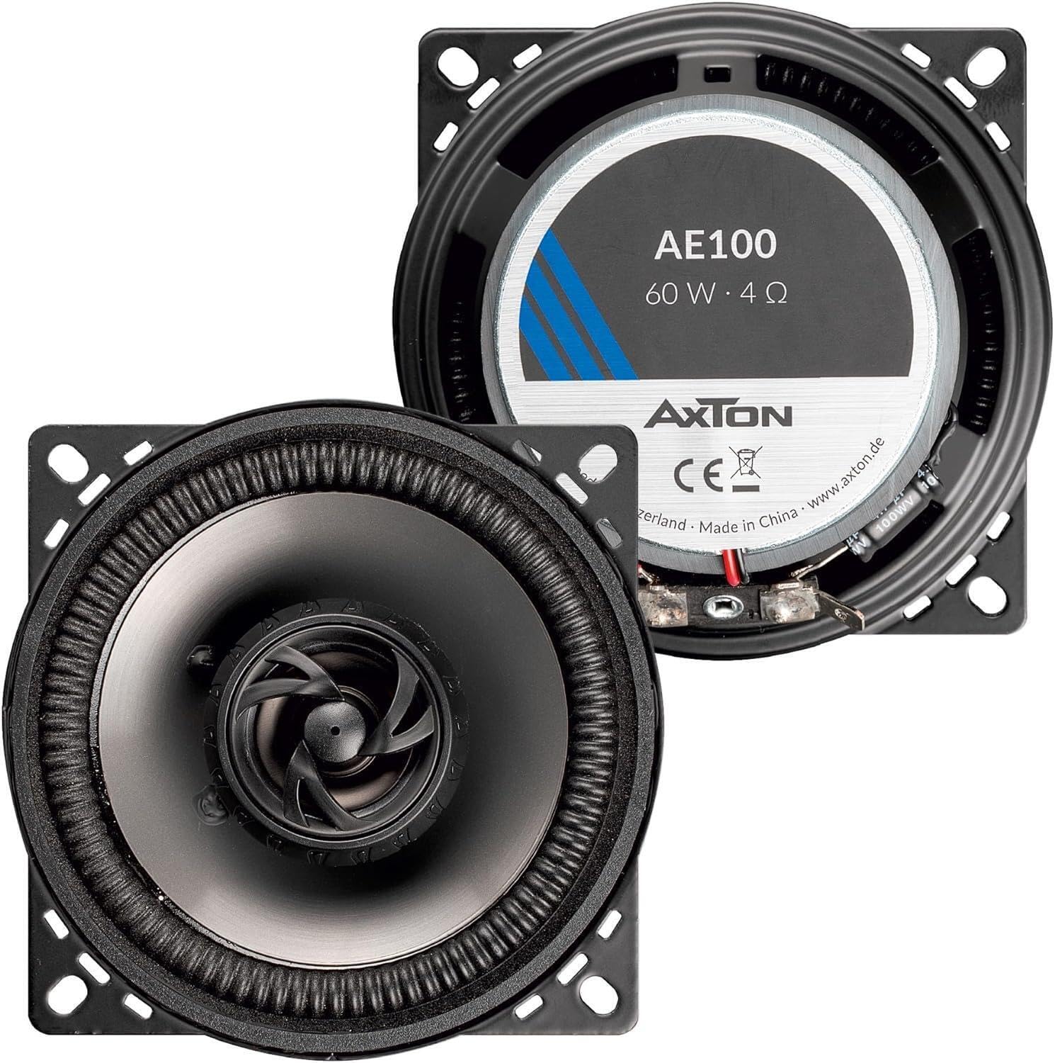IPNOSIS Kit de 4 altavoces AXTON AE165 + AE100 para Opel Astra H del 2004 al 2010, Corsa D del 2006 al 2015, Zafira del 2004 al 2015 con 2 soportes delanteros, 2 soportes traseros y 4 conectores