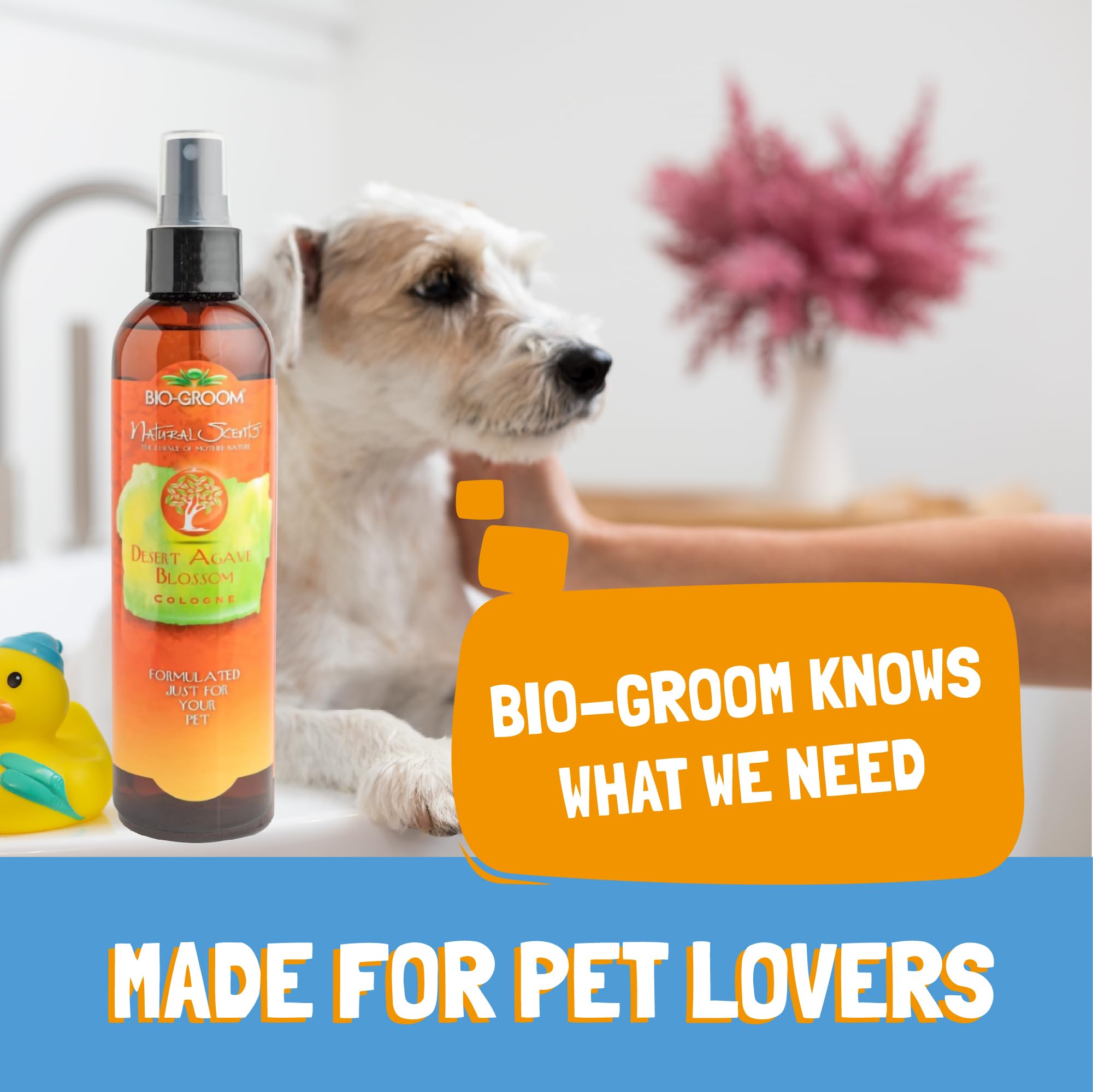 Bio-groom - Natural Scents Desert Agave Blossom Hundeparfüm - Parfümspray für Hunde - Mit feinsten Duftstoffen - Ideal zwischen den Bädern - 236 ml