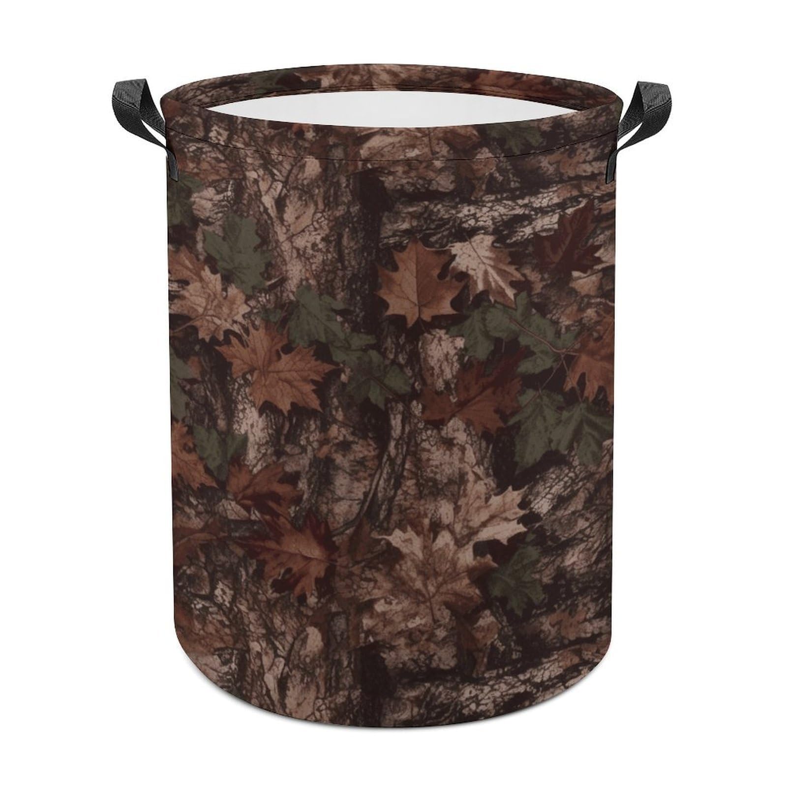 Outfitter Tuff Camo Laundry Basket Large Foldable Laundry Hamper Waterproof Clothes Hamper with Handles Durable Dirty Clothes Storage Bucket for Bedroom Bathroom Laundry Room
