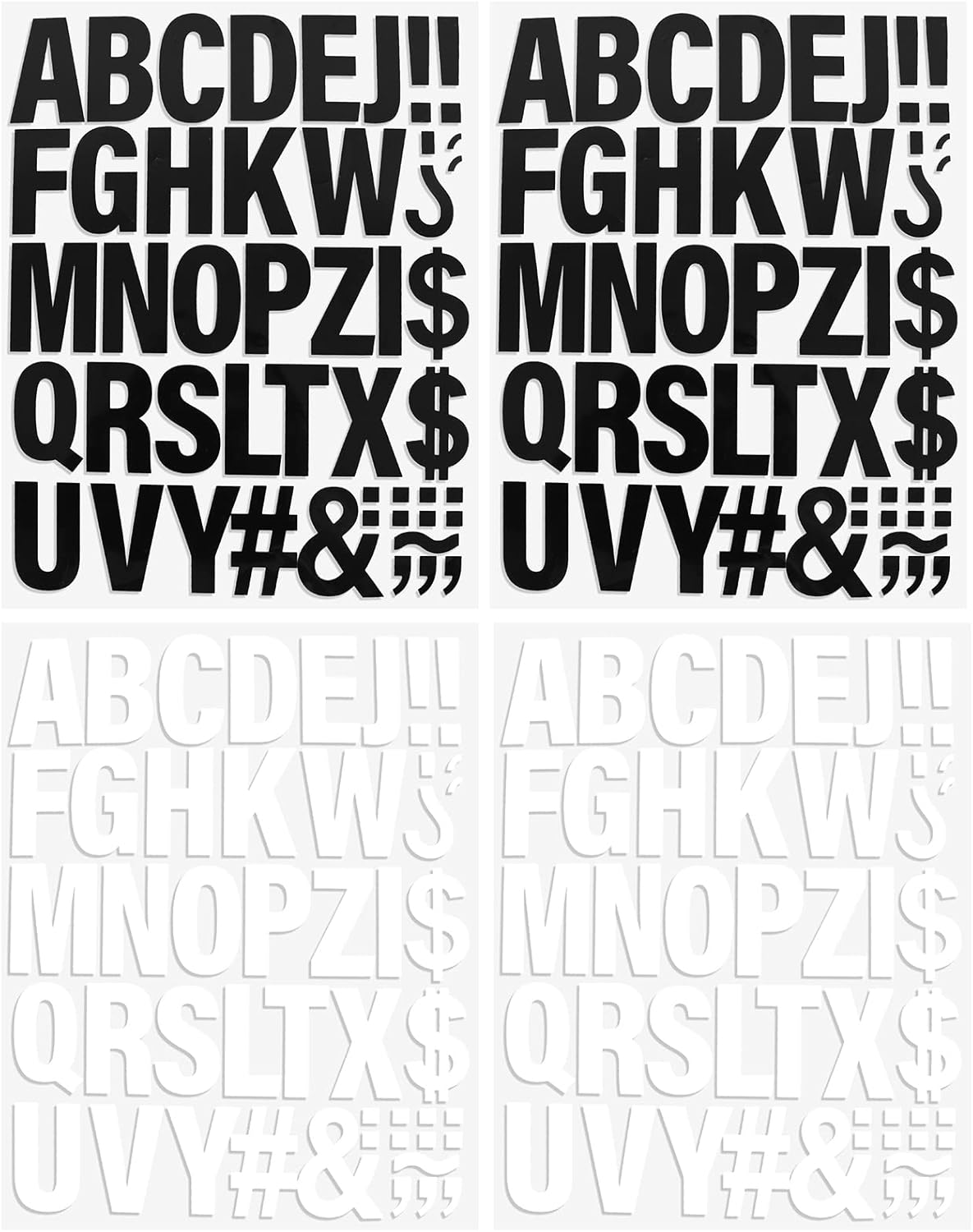 176PCS Iron On Letters, 2 Inch Iron On Letter Patches Vinyl Letters