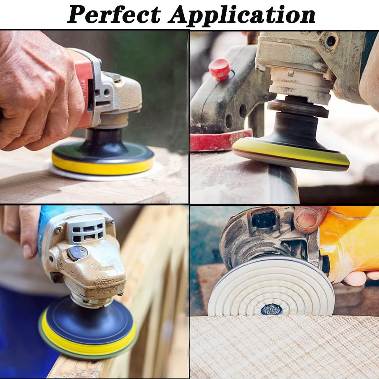 15 Packs 4 inch Diamond Polishing Pads with 5/8’’-11 Backer Pad,11 Pcs Wet/Dry Diamond Sanding Pads 50-8000 Grit Pads for Drill Grinder Rock Polisher Granite Marble Stone Concrete Tile Tools (15)