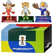 FIFA 2026 World Cup Official Licensed Mascot 4-inch Figurines Set of 3 (Maple, Zayu &amp; Clutch), Collectable Soccer Figures, Gift Idea- Sports Fans - Model Figure for Collectors