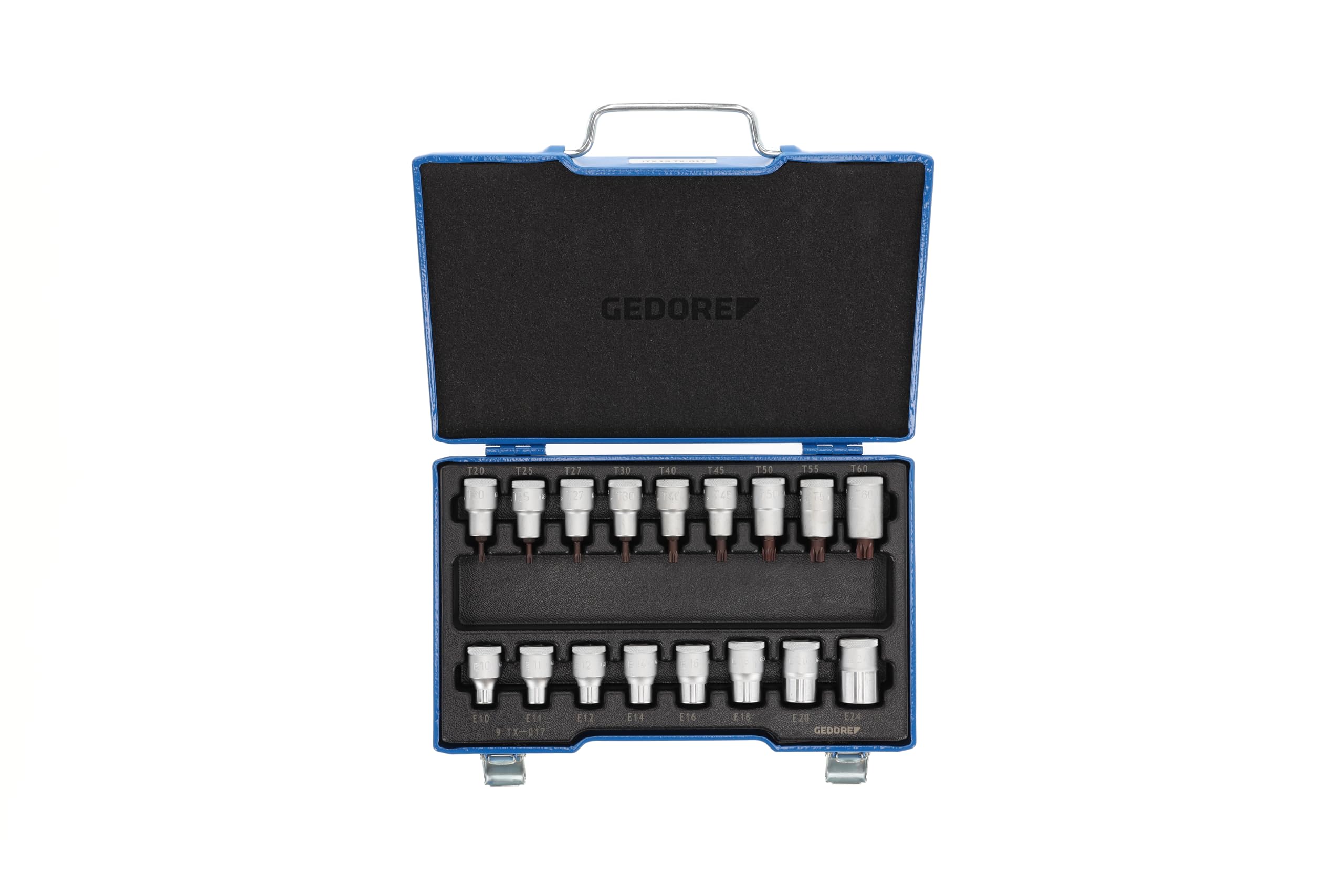 GEDORE ITX 19 TX-017 Screwdriver bit Socket Set 1/2" 17 pcs TORX