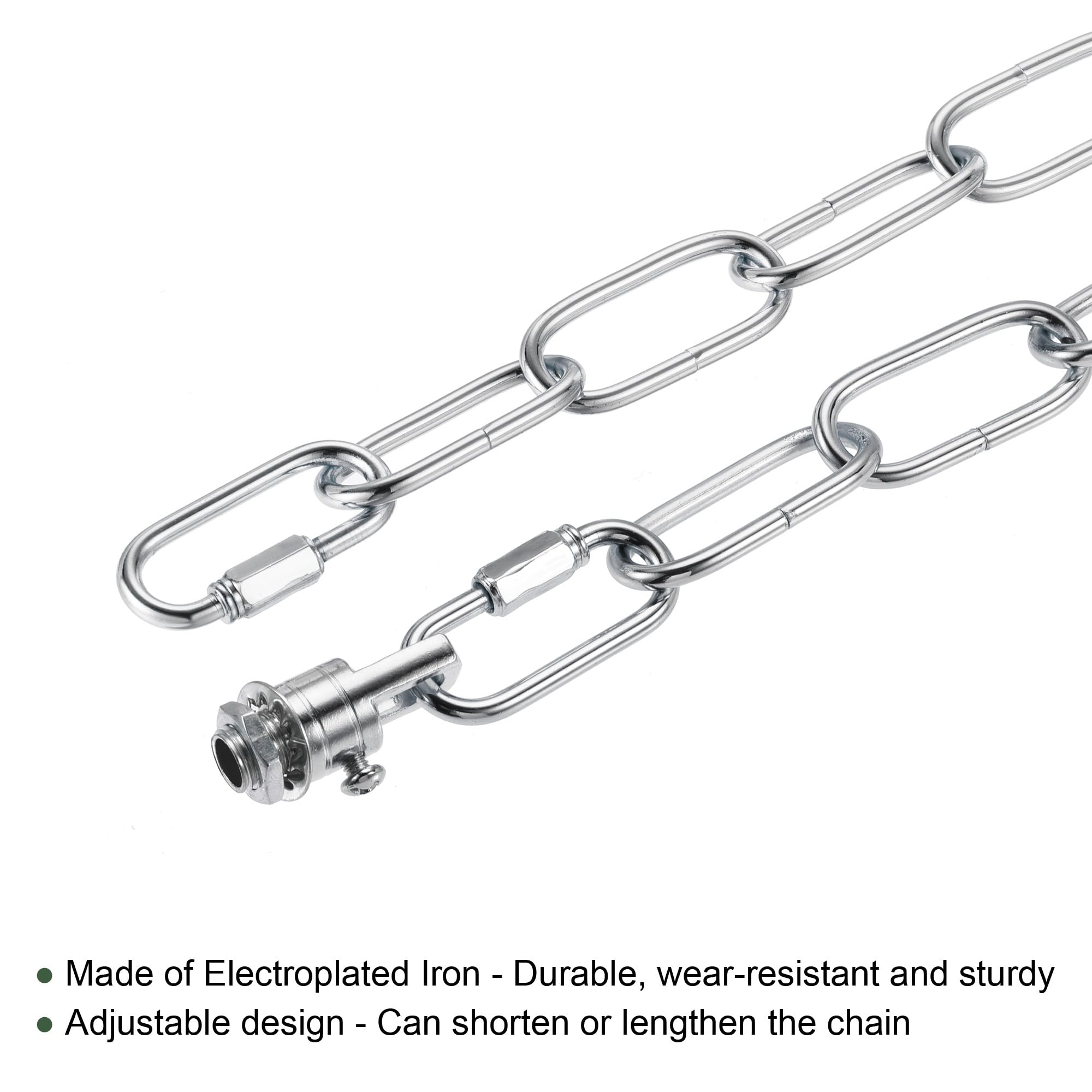 Fixture Chain Types YOKIVE 1 Set Pendant Light Fixture Chain, 3 Thick Chandelier Hanging