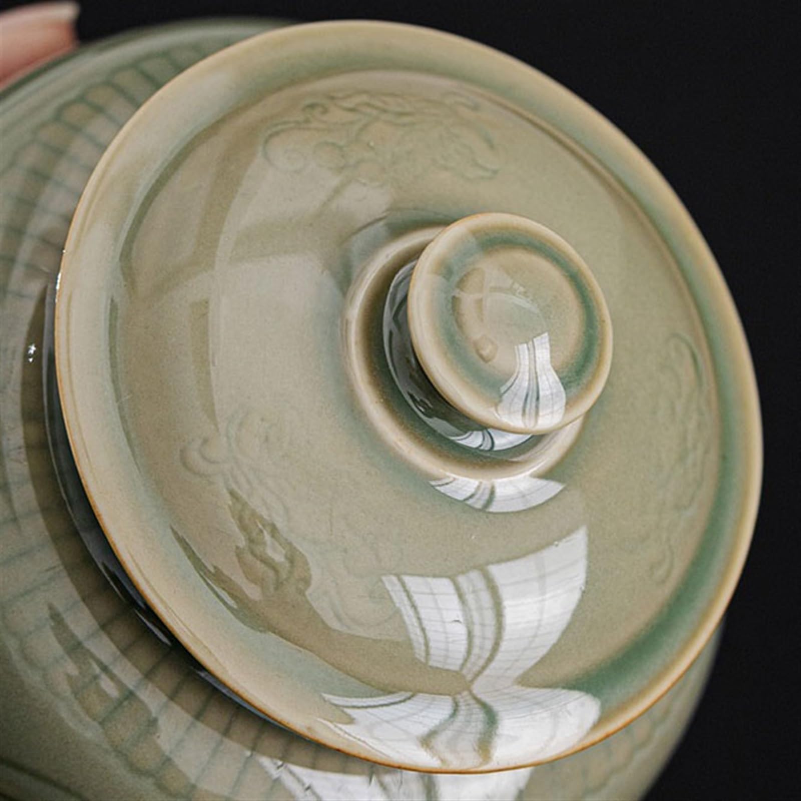 Puszka na herbatę Celadon Herbata Pojemnik na herbatę Uszczelniony pojemnik do przechowywania herbaty w domu Słoik do przechowywania Organizer dla seniorów Vintage pojemniki kuchenne