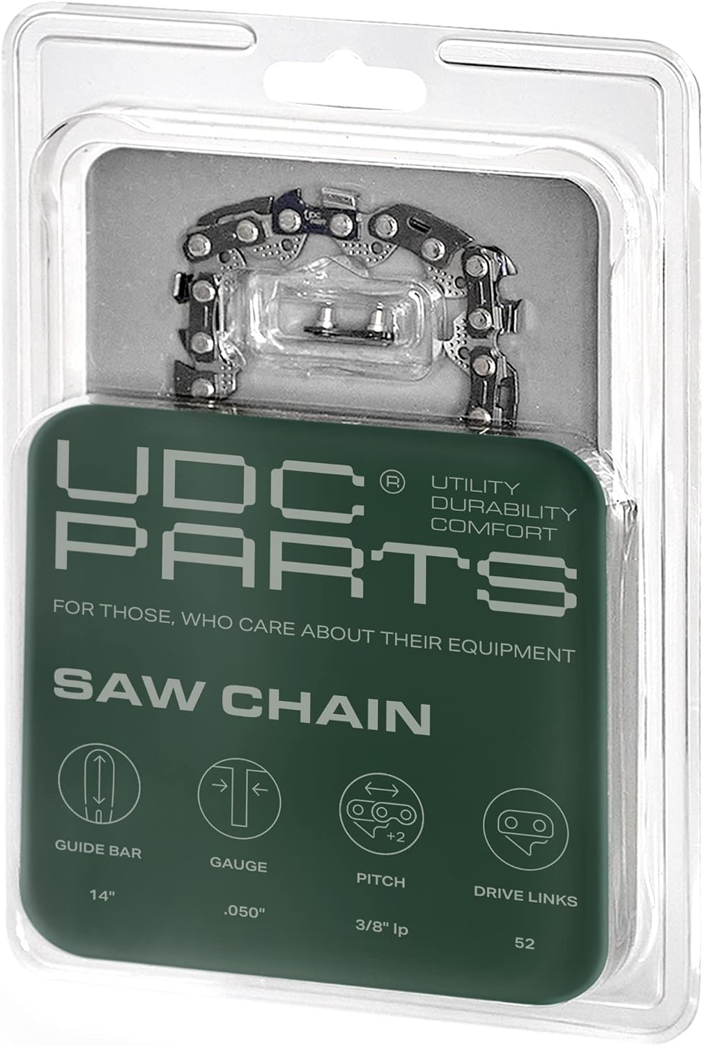 UDC Parts 18-Inch Chainsaw Chain / L68 / .063 Gauge 68 Drive Links .325' Pitch/Low-Kickback and Low-Vibration/Fits Stihl - 1 Pack