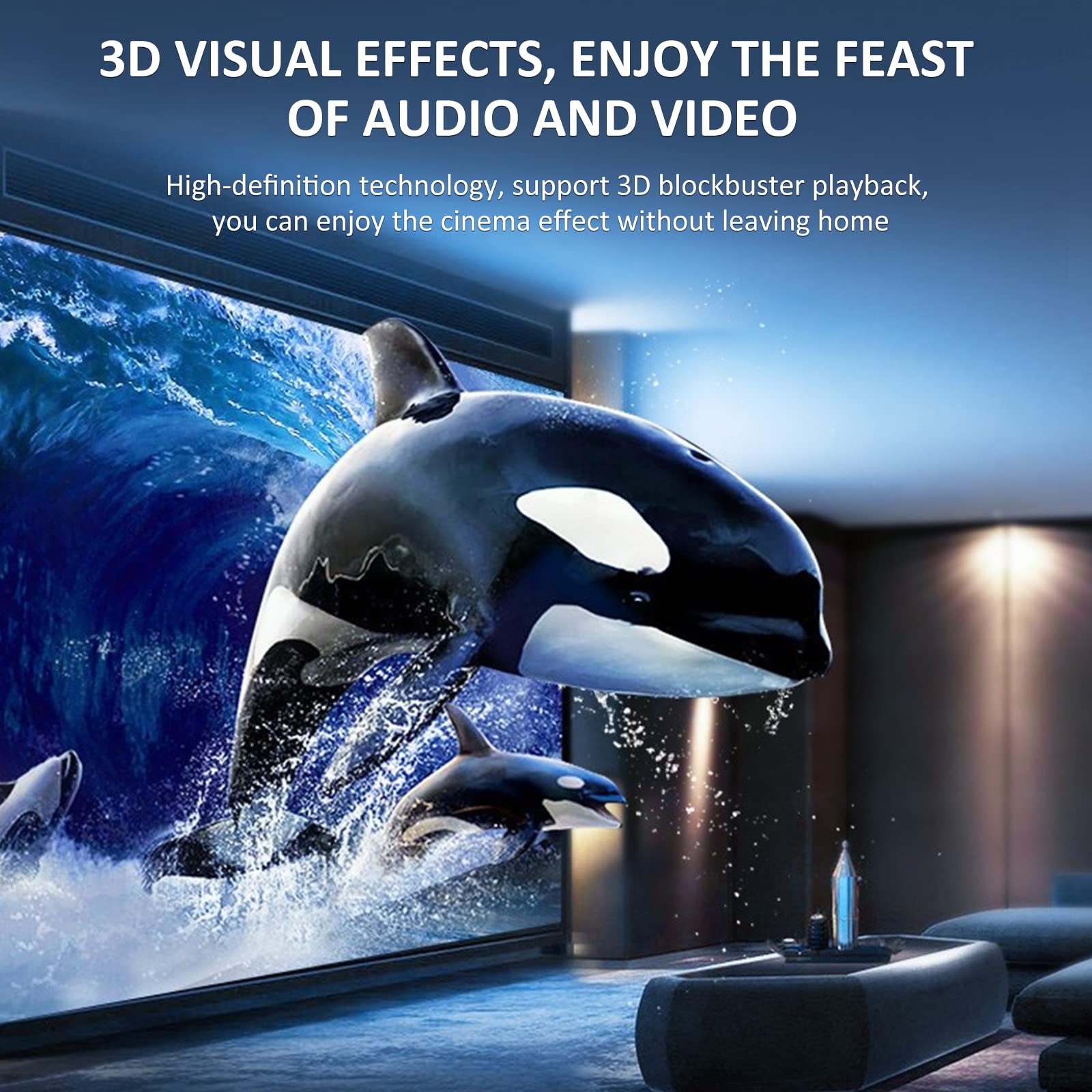 Diviseur HDMI 1 en 4 sorties, répartiteur HDMI 1 x 4, support audio et vidéo 4K à 30 Hz Full HD 1080p et 3D, compatible avec Xbox PS3/4 lecteur Blu-Ray, HDTV, STB, DVD, projecteur, etc.