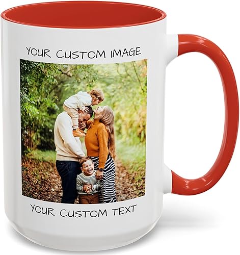 Miniatura 25 de Taza de café personalizada – Taza de cerámica personalizada con foto, texto o logotipo, taza de té Taza personalizada con imagen o mensaje Idea