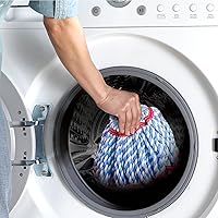 Vista 6 de O-Cedar MicroTwist MAX Trapeador de microfibra con torsión y 2 repuestos extra Cuenta con escurrido sin usar las manos Cabezal de trapeador