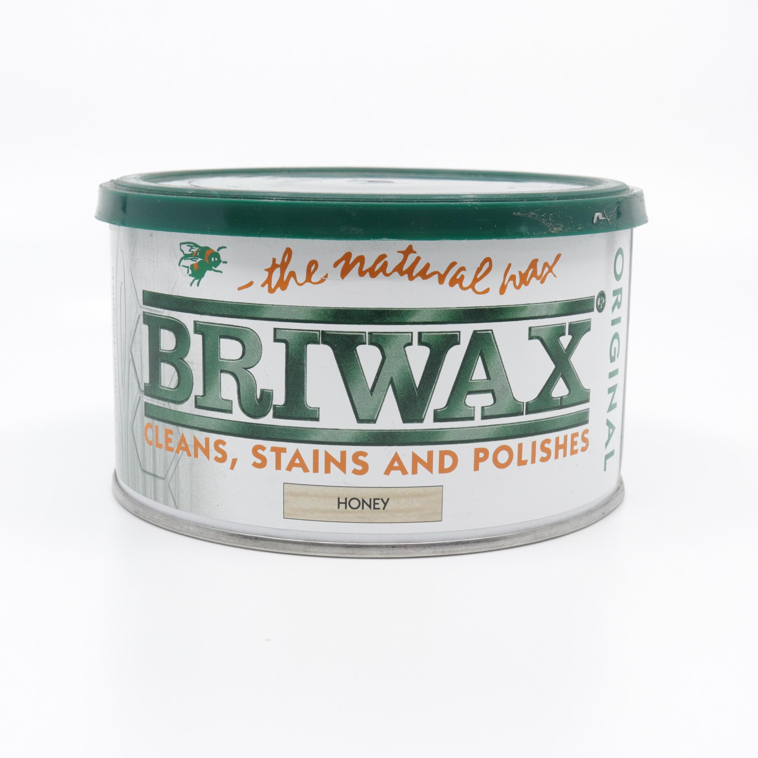 Briwax Original Honey Wax Polish 400g (Japanese Labelled Version) - Same UK Product Inside - Furniture Wax - Cleans, Stains and Polishes