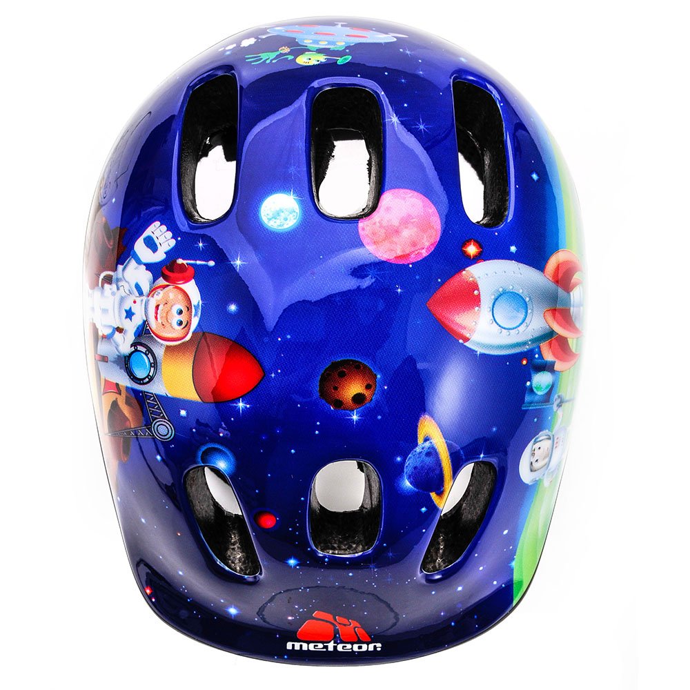 Meteor Casco Bici Ideale per Bambini e Adolescenti Caschi Perfetto per Downhill Ciclismo MTB Scooter Helmet Ideale per Tutte Le Forme di attività in Bicicletta MV6-2
