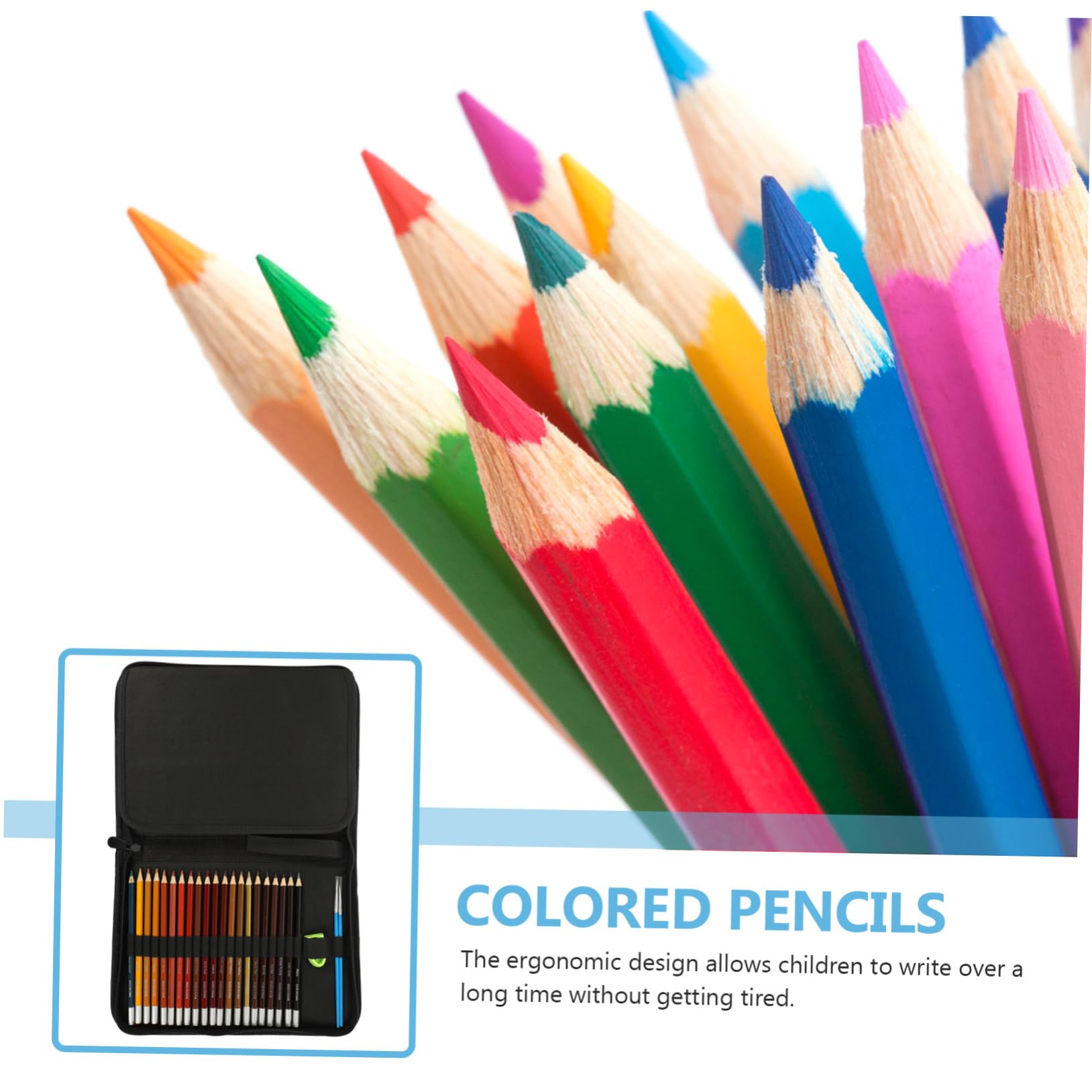 Crayons Aquarelle Professionnels pour Garçon et Filles, 1 Set de Crayons de Couleur en Bois, pour Dessin et Peinture, Matériel de Dessin