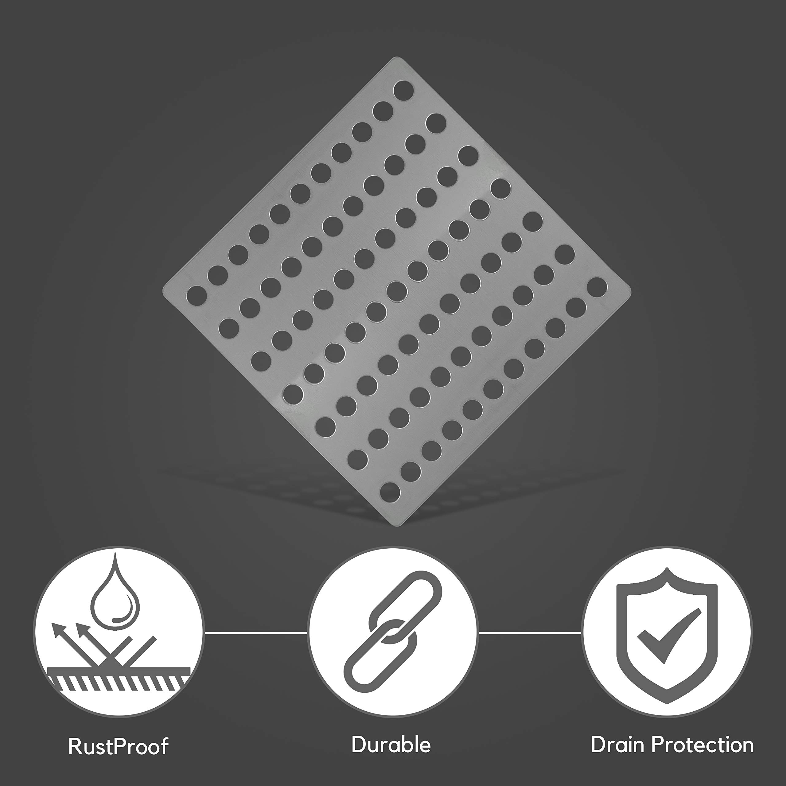 Besto Drain Covers Outdoor Rustproof Stainless Steel Swirl Drain Leaf