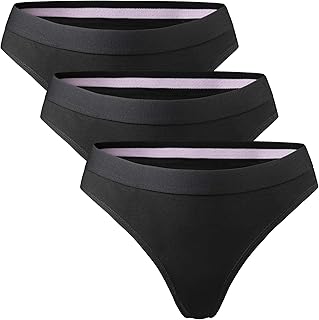 Danish Endurance 3er Pack String Tangas aus Bio-Baumwolle, Stretchy, Bequem, Weich, für Damen