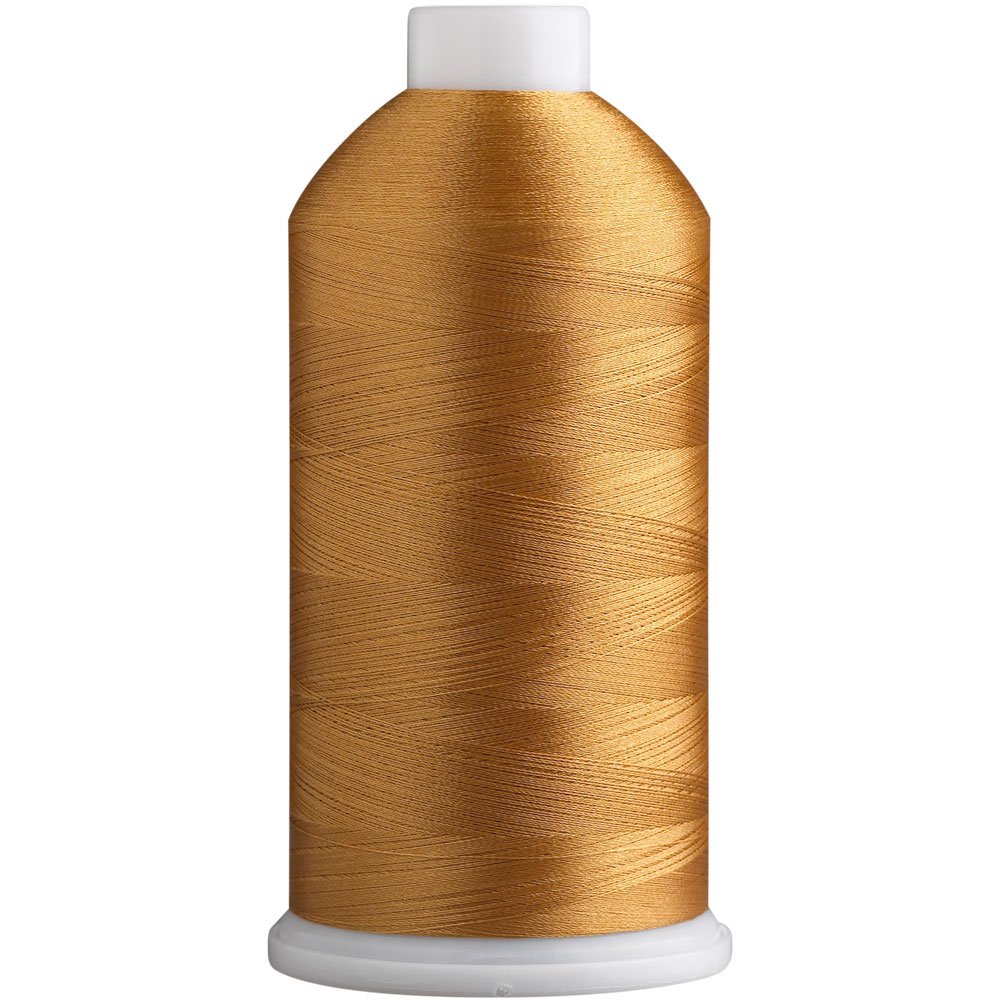 Superpunch SuperB Embroidery Thread 40wt, 5000 m Cone, Amber Yellow 619