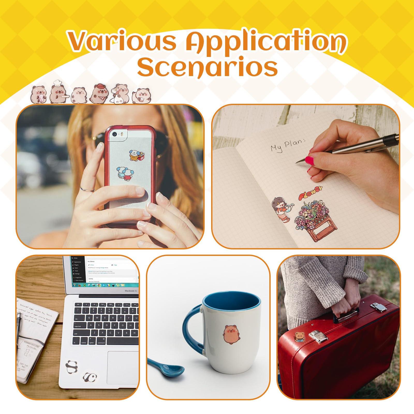 3D House Sticker Set - 20 Miniatur Häuser Zum DIY Gestalten & Dekorieren