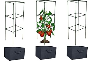 Tomato Planters with Cages for Growing Tomatoes-3 Pack Elevated Garden Planters