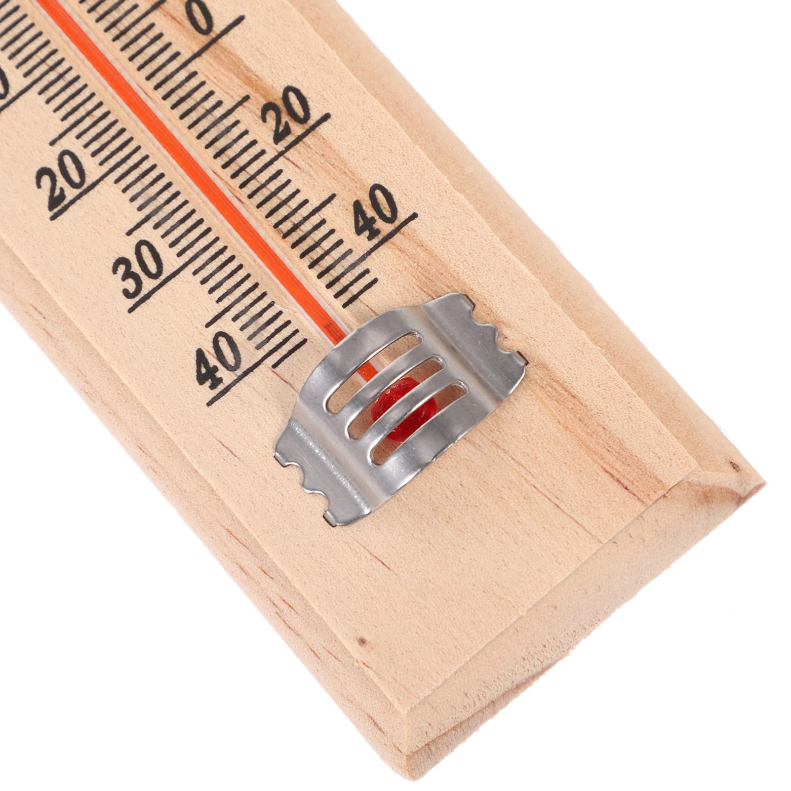 Abaodam Termometro da Interno Multiuso e Decorazione Elegante 3 Pezzi in Legno per Misurazione Temperatura Design Classico Semplice per Casa e Scuola