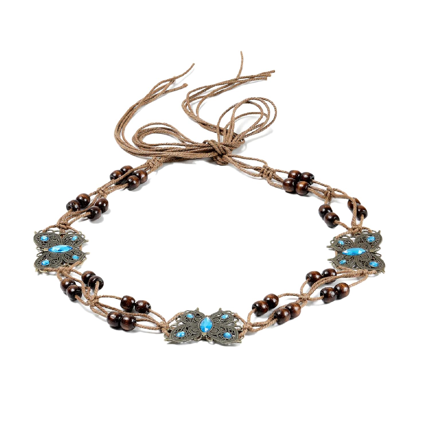 Butterfly Rope-Style Ethnic Hand-Woven Waist Chain – Women'S Dress Accessories(Design 1)-image-10