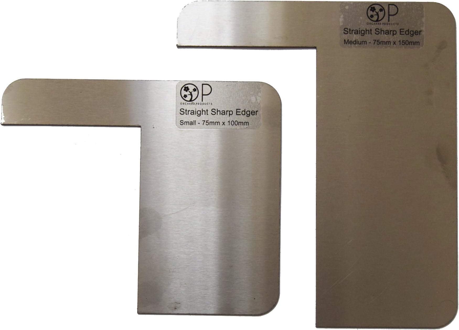 Buttercream / Ganache Cake Sharp Top Edger- Set of Two Stainless Steel edgers.