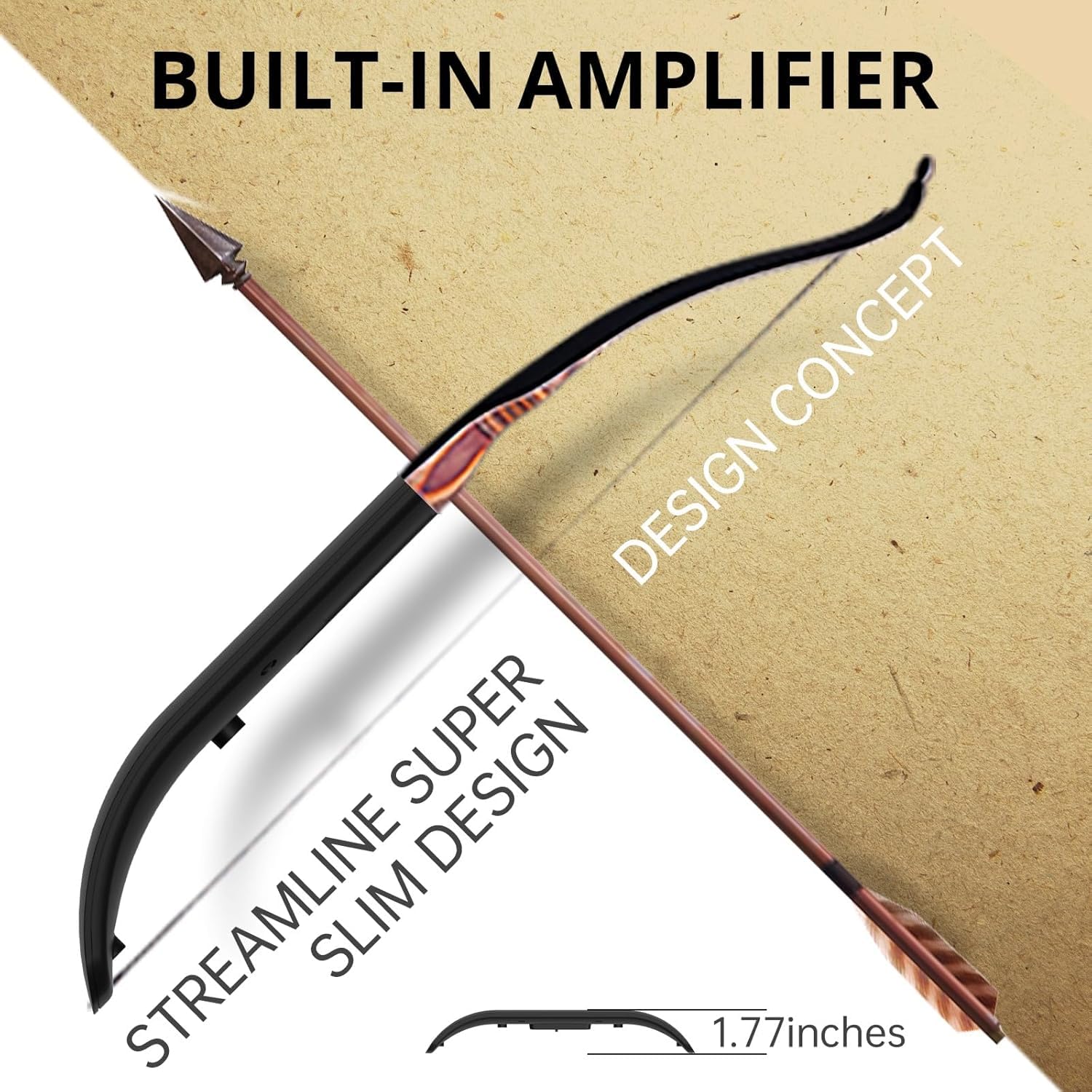 Antop Antenne FM pour récepteur stéréo intérieur, antenne radio FM multidirectionnelle 75 Ohm pour récepteur stéréo AV audio vidéo maison AT-217FM