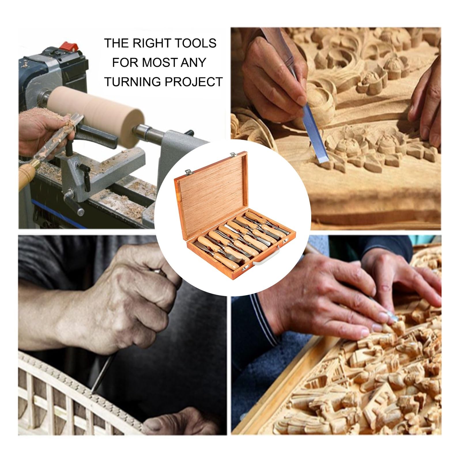 12 sztuk rzeźbione w drewnie zestaw dłut ręcznych nóż tokarski DIY toczenie drewna do obróbki drewna profesjonalne gouges Woodcraft narzędzia stolarskie Domowe majsterkowanie