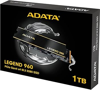 新品 ADATA LEGEND 960 1TB SSD Amazon.com: ADATA Legend 960 1TB PCIe Gen4 x4 NVMe 1.4 M.2