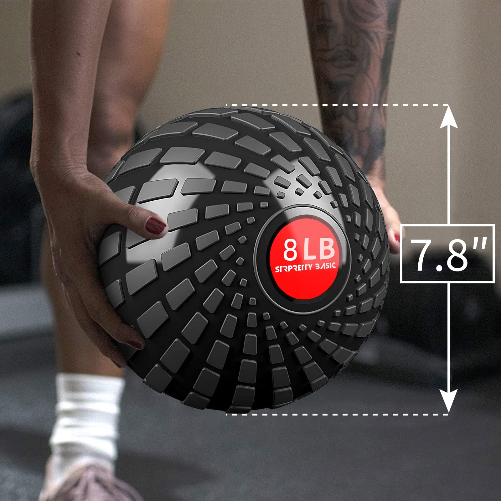 Slam Medicine Ball - Palla medica ponderata da 3,7 kg, per allenamento incrociato