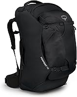Vista 17 de Osprey Farpoint 70L Mochila de viaje para hombre, azul espacial apagado