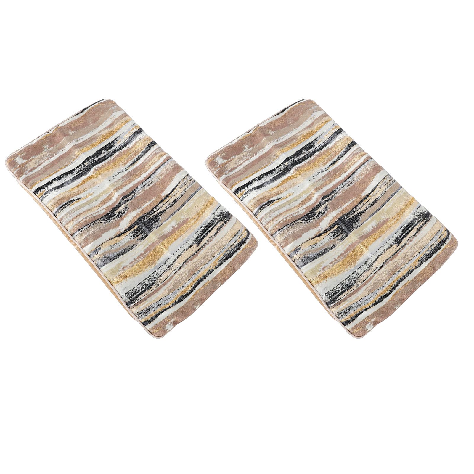 10 Federe per Cuscini, Federe Decorative, in Tessuto di Poliestere con Design Moderno in Stile Rustico in Oro, Ideali per Divano, Sedia, Letto e Decorazioni per la Casa (50,8x30,5 cm/20x12