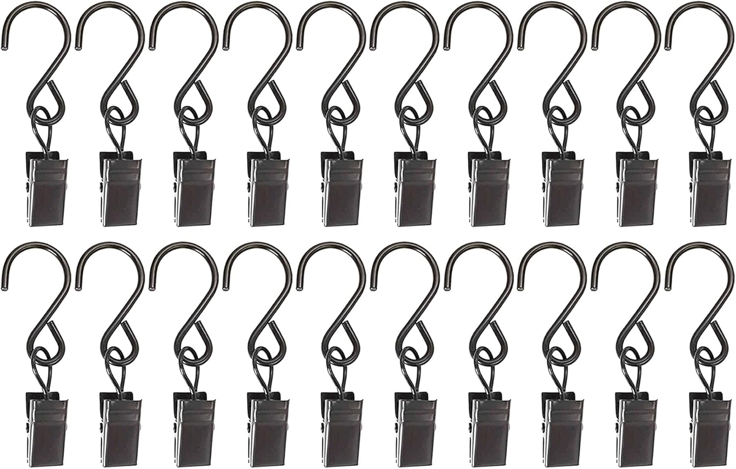 Heavy Duty Stainless Steel Metal Clips with Hooks for Curtain, Photos