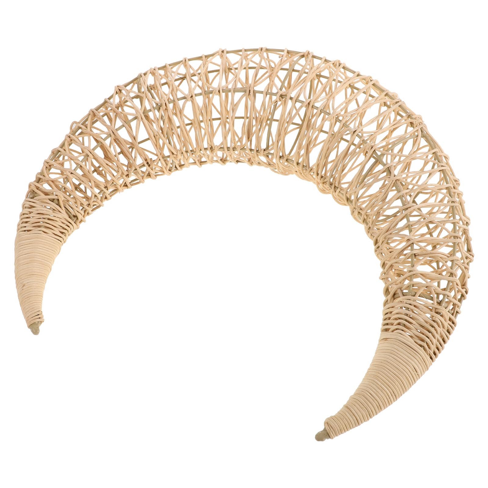 Lune en rotin tressé main : une décoration suspendue artisanale pour sublimer votre intérieur